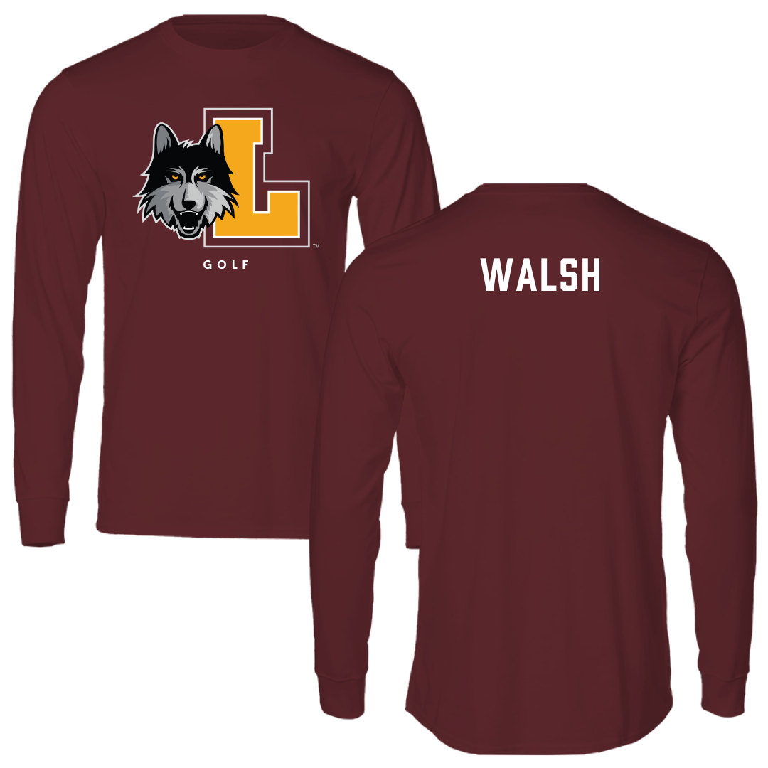 Loyola University-Chicago Golf Maroon Mascot Long Sleeve - Zach Walsh