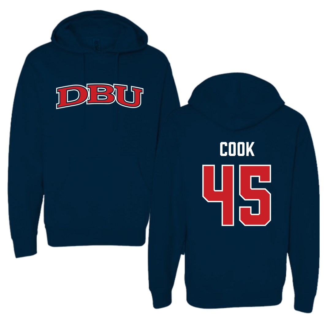 Dallas Baptist University STUNT Navy Hoodie - #45 Janae Cook