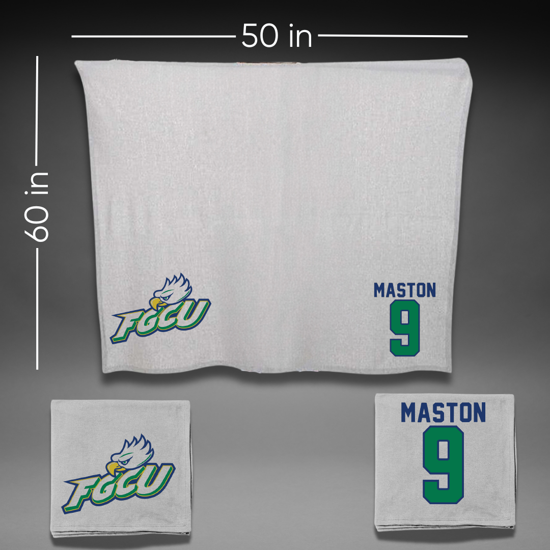 Florida Gulf Coast University Softball Gray Blanket - #9 Kaitlyn Maston