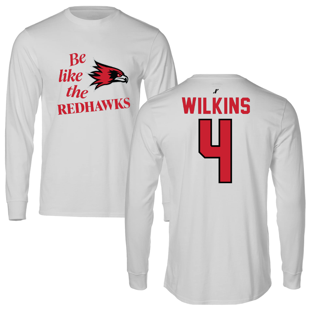 Southeast Missouri State University Softball Light Gray Be Like Us Performance Long Sleeve - #4 Kinley Wilkins