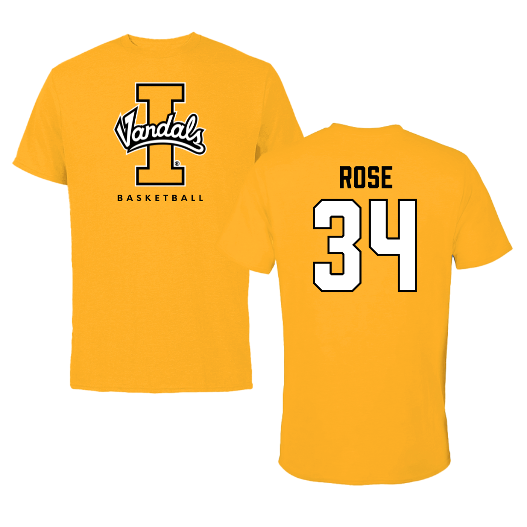 University of Idaho Basketball Gold Performance Tee - #34 Kyson Rose