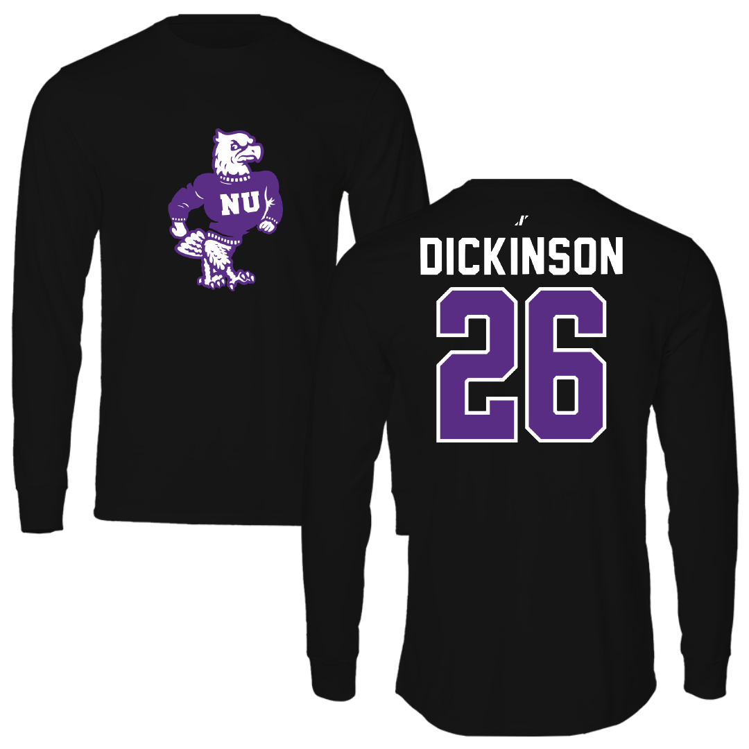 Niagara University Baseball Black Performance Long Sleeve - #26 Jack Dickinson
