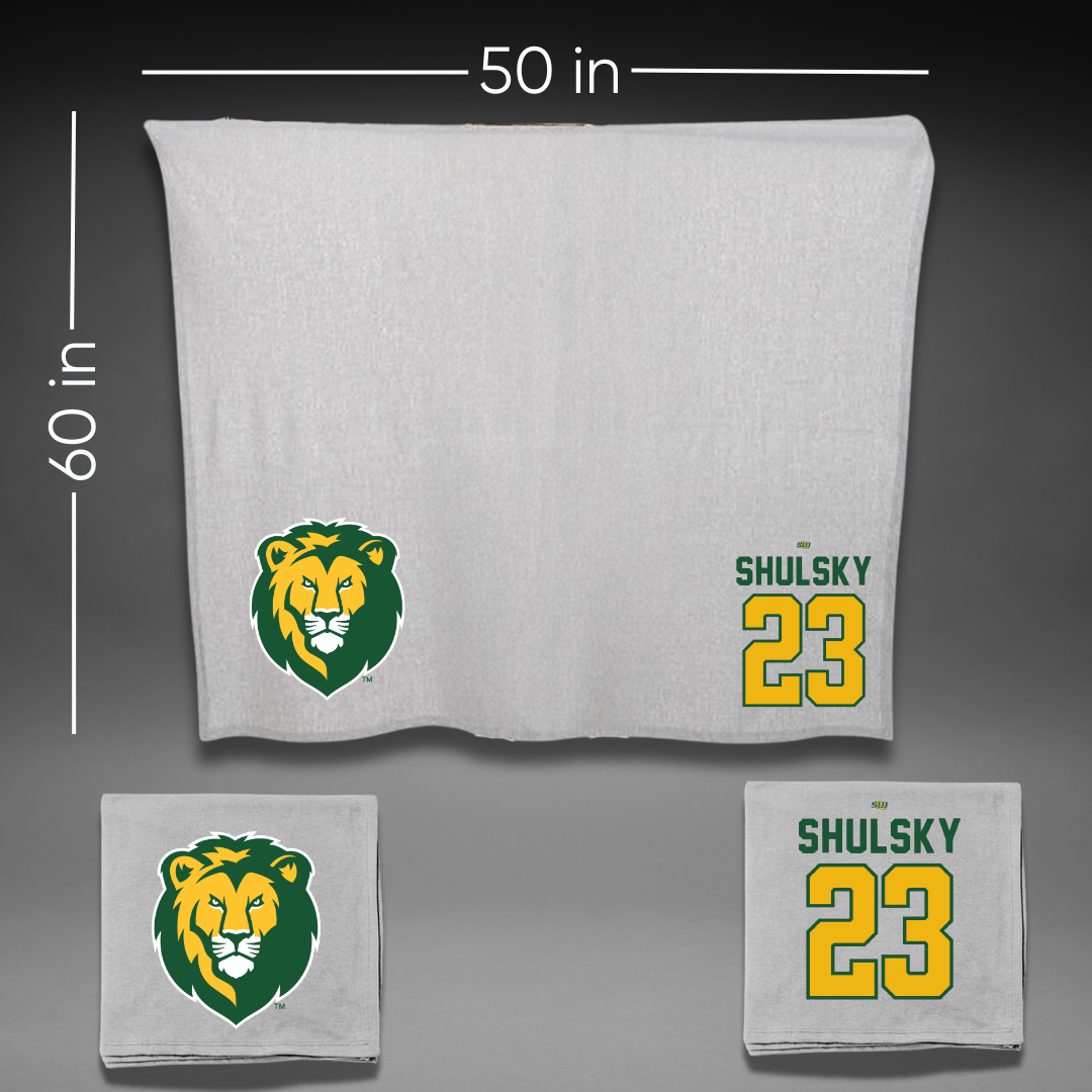 Southeastern Louisiana University Soccer Gray Blanket - #23 Kirsten Shulsky
