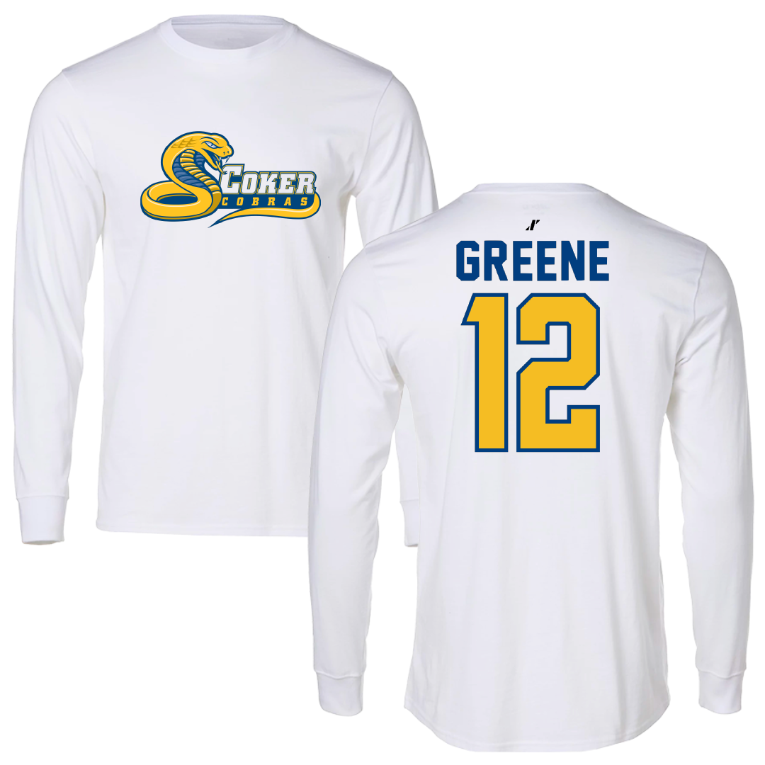 Coker University Acrobatics & Tumbling White Performance Long Sleeve - #12 Bailey Greene