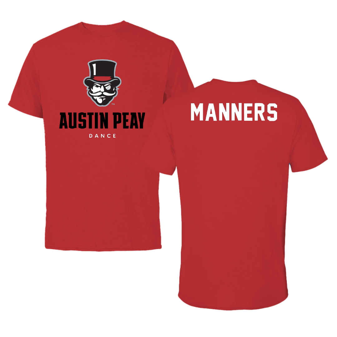 Austin Peay State University Dance Red Mascot Tee - Abbrianna Manners