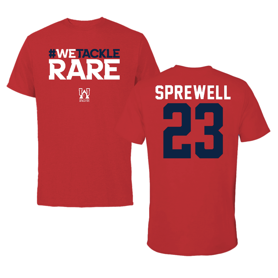 Stony Brook University Soccer Red Uplifting Athletes Tee - #23 Eva Sprewell