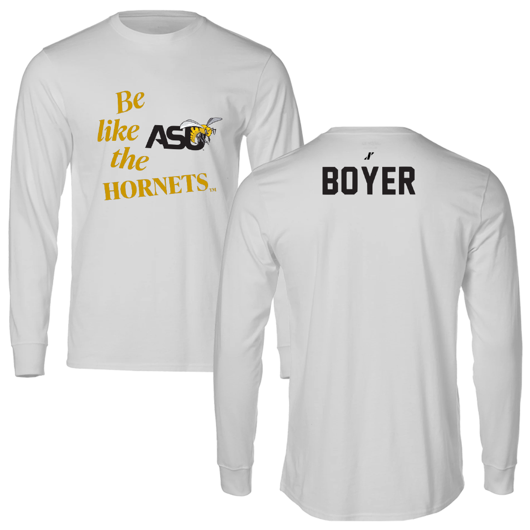 Alabama State University TF and XC Light Gray Be Like Us Performance Long Sleeve - Alisha Boyer