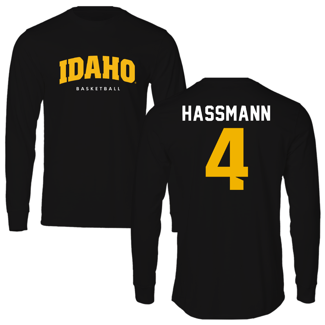 University of Idaho Basketball Black Long Sleeve - #4 Hope Hassmann