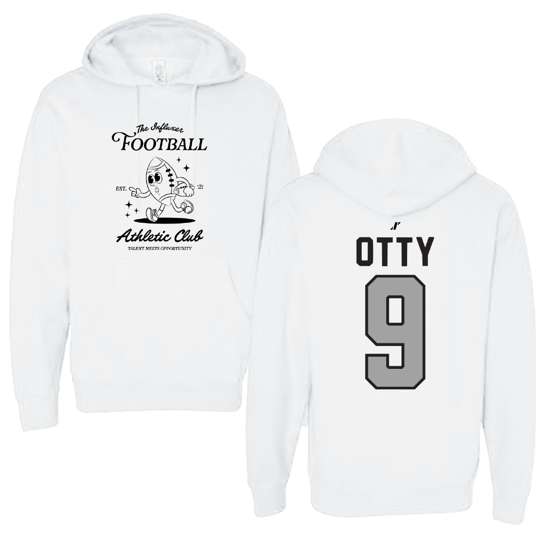 Football White Influxer Athletic Club Hoodie - #9 Michael Otty
