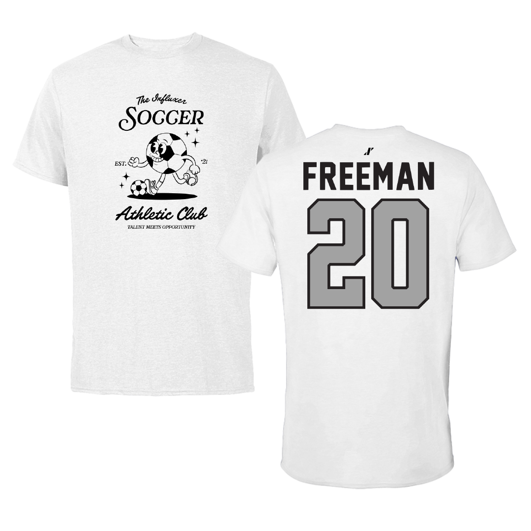 Soccer White Influxer Athletic Club Tee - #20 Presley Freeman