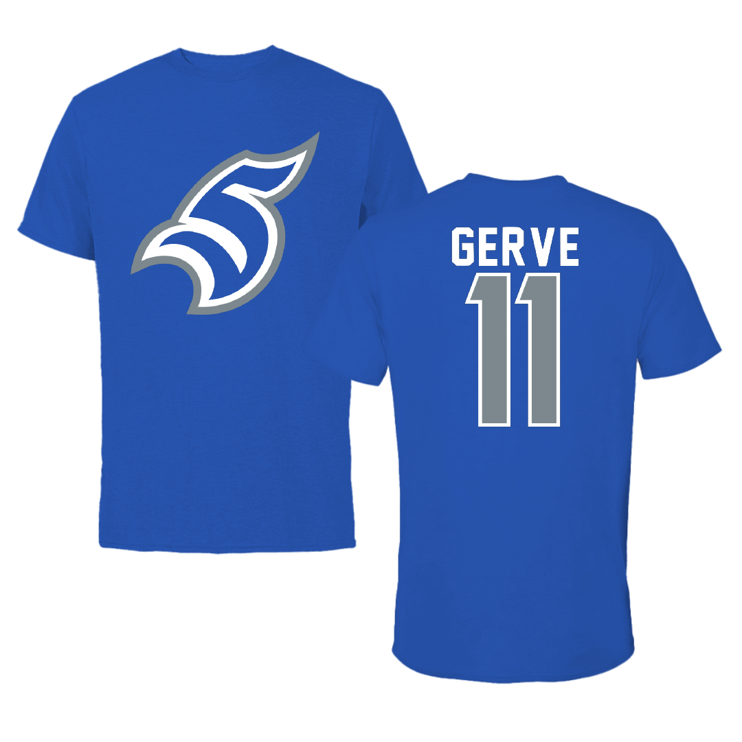 Thomas More University Rugby Blue Tee - #11 Dorian Gerve