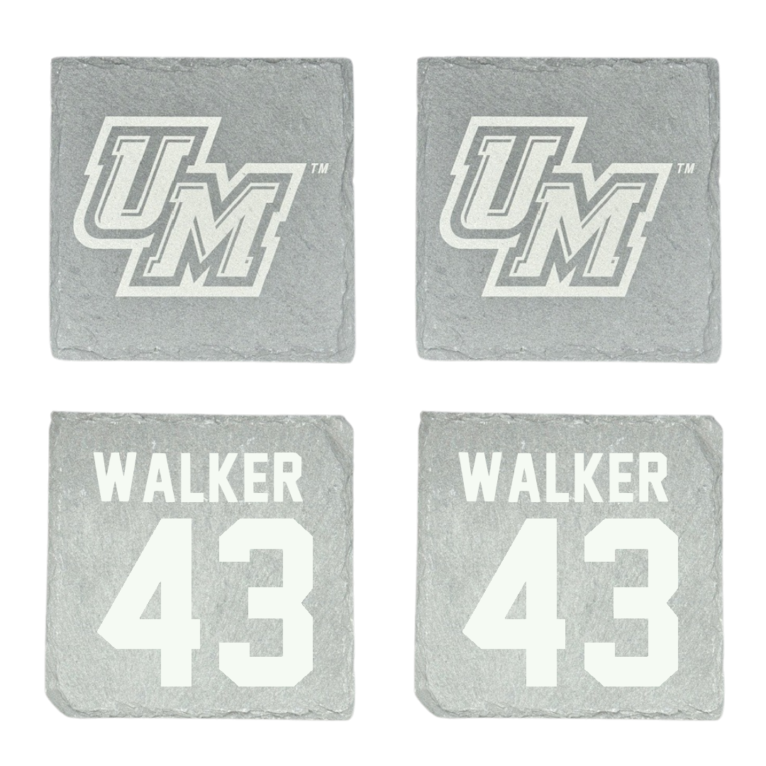University of Montevallo Baseball Stone Coaster (4 Pack)  - #43 Landen Walker