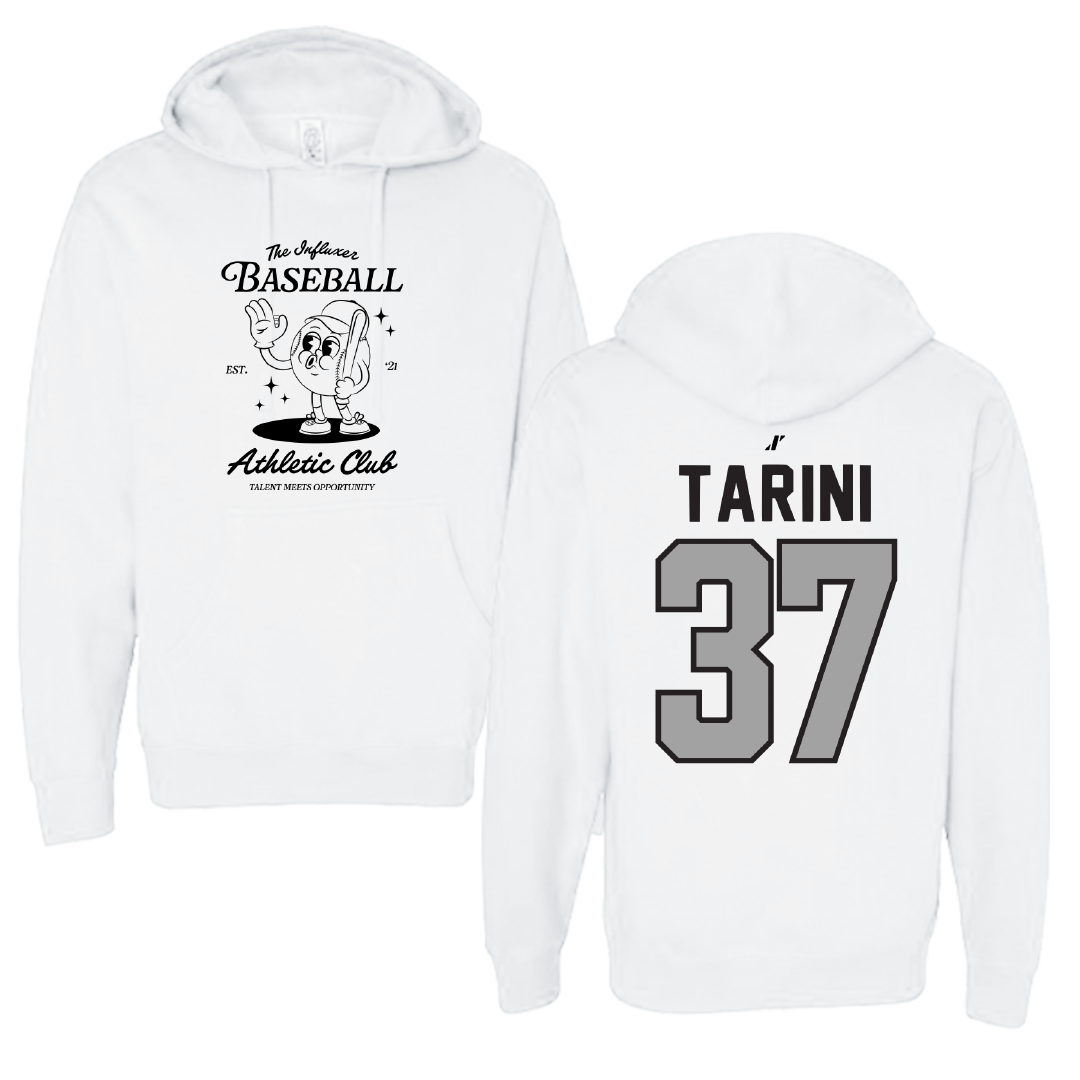 Baseball White Influxer Athletic Club Hoodie - #37 Reece Tarini
