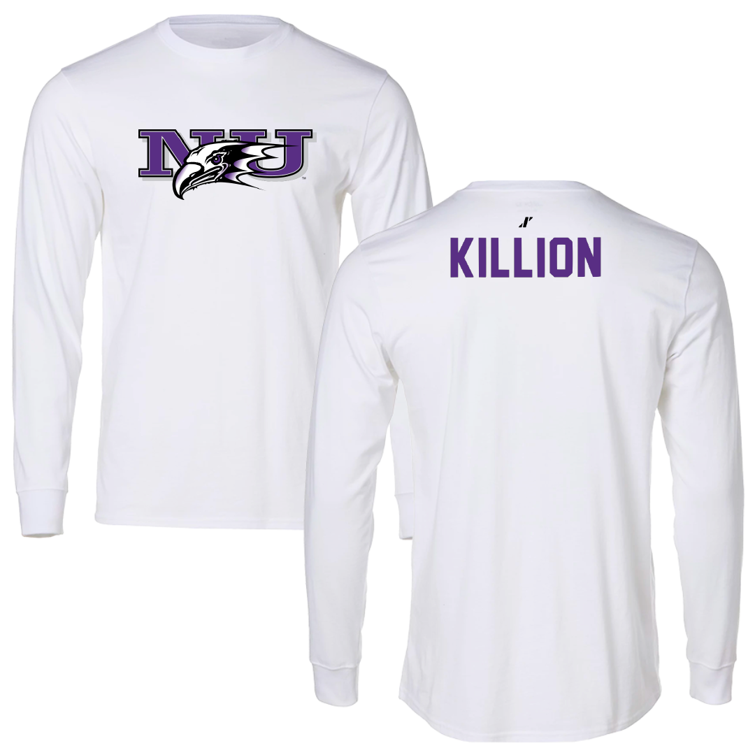 Niagara University Swimming & Diving White Long Sleeve - Natalie Killion