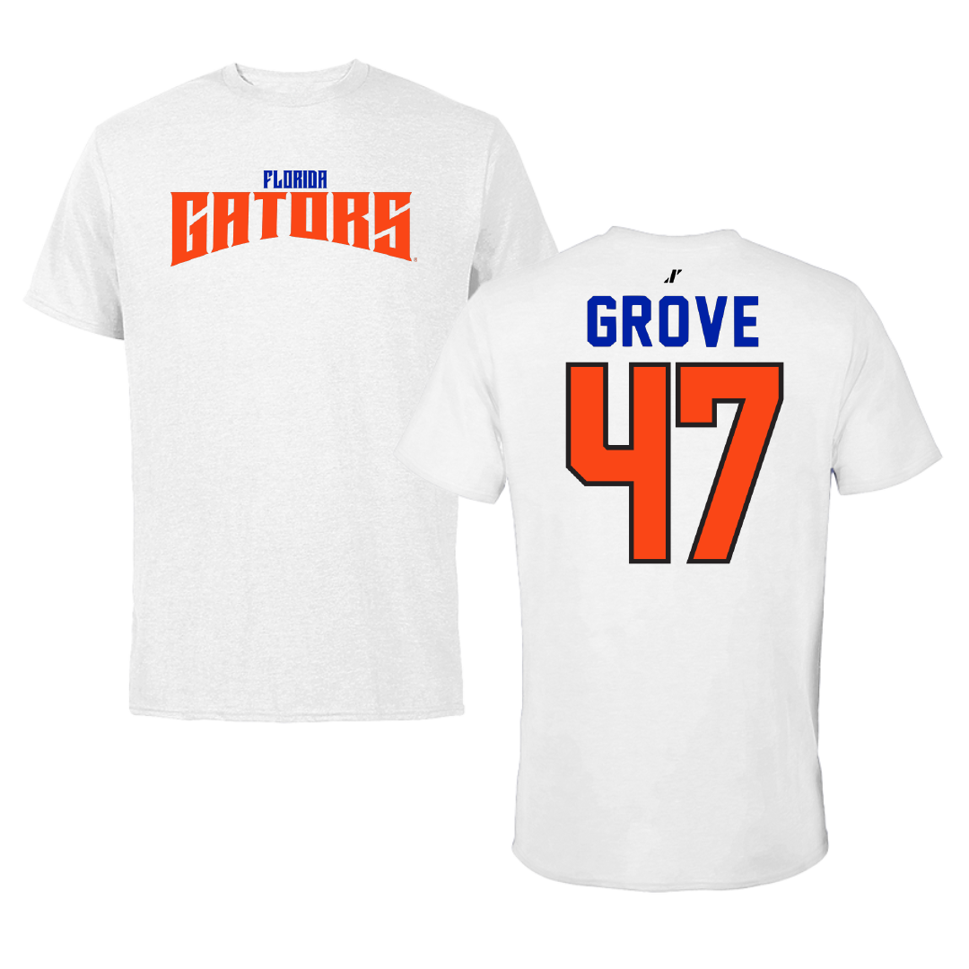 University of Florida Lacrosse White Classic Tee - #47 Sara Grove