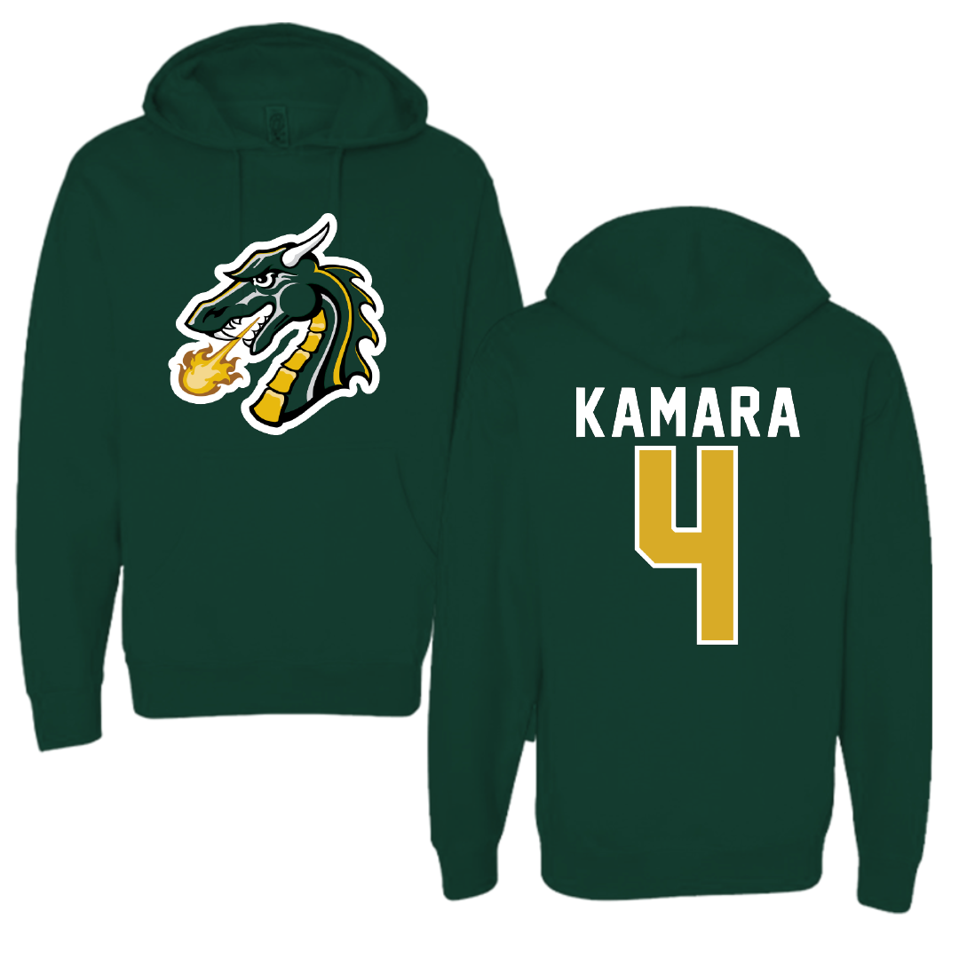 Tiffin University Soccer Forest Green Hoodie - #4 Amara Kamara