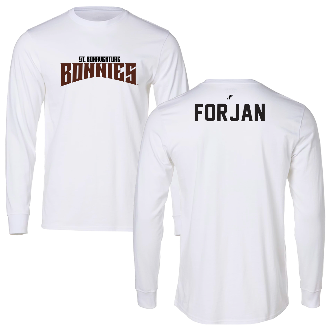 St. Bonaventure University Swimming & Diving White Classic Performance Long Sleeve - Anna Forjan