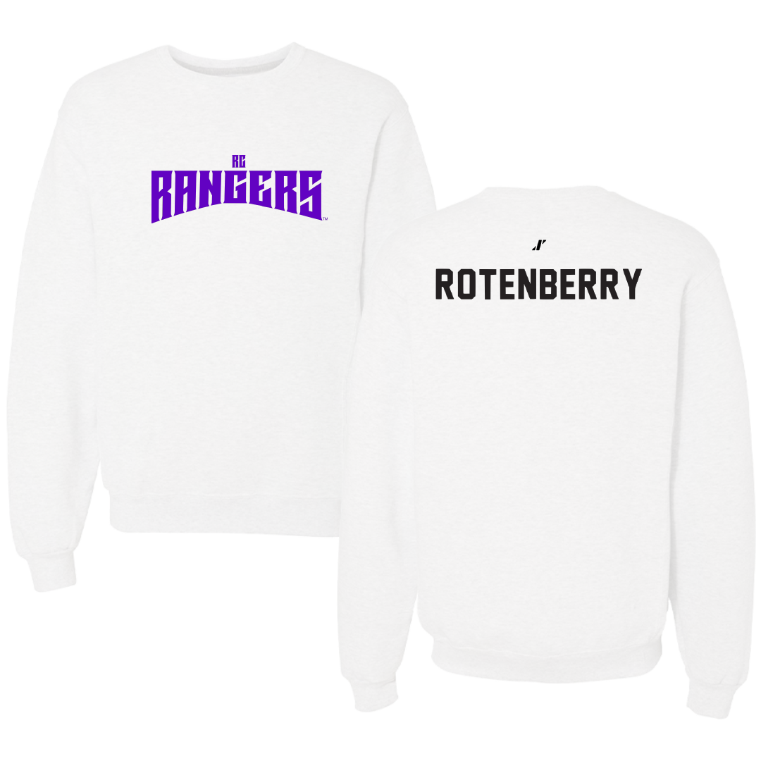 Ranger College Cheer White Classic Crewneck - Lupe Rotenberry