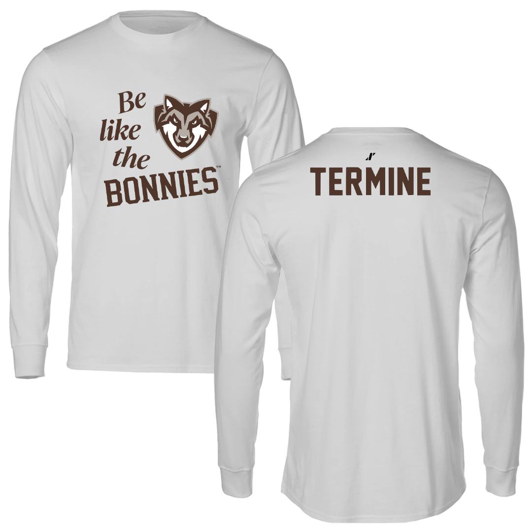 St. Bonaventure University Swimming & Diving Light Gray Be Like Us Long Sleeve - Luigi Termine