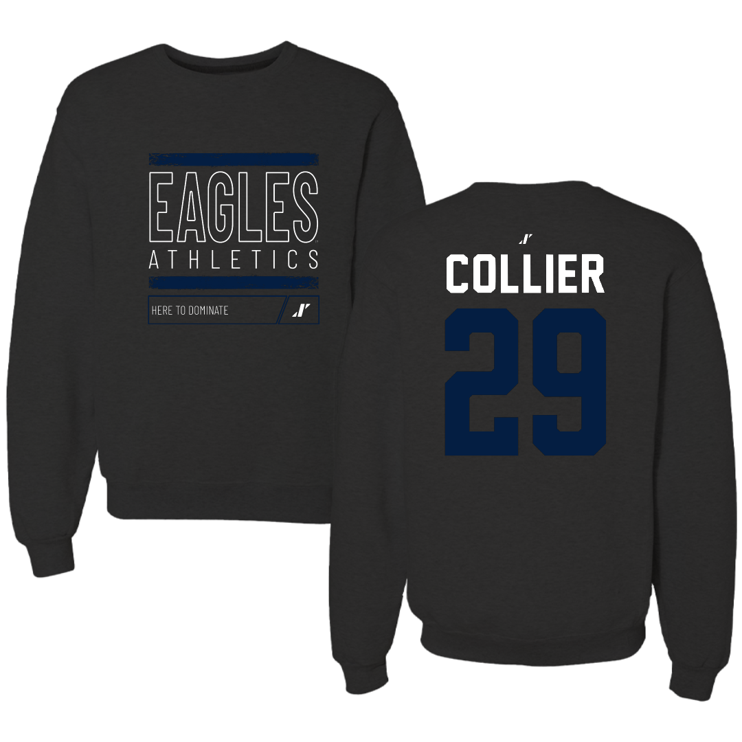 Georgia Southern University Football Black Dominate Crewneck - #29 Devin Collier