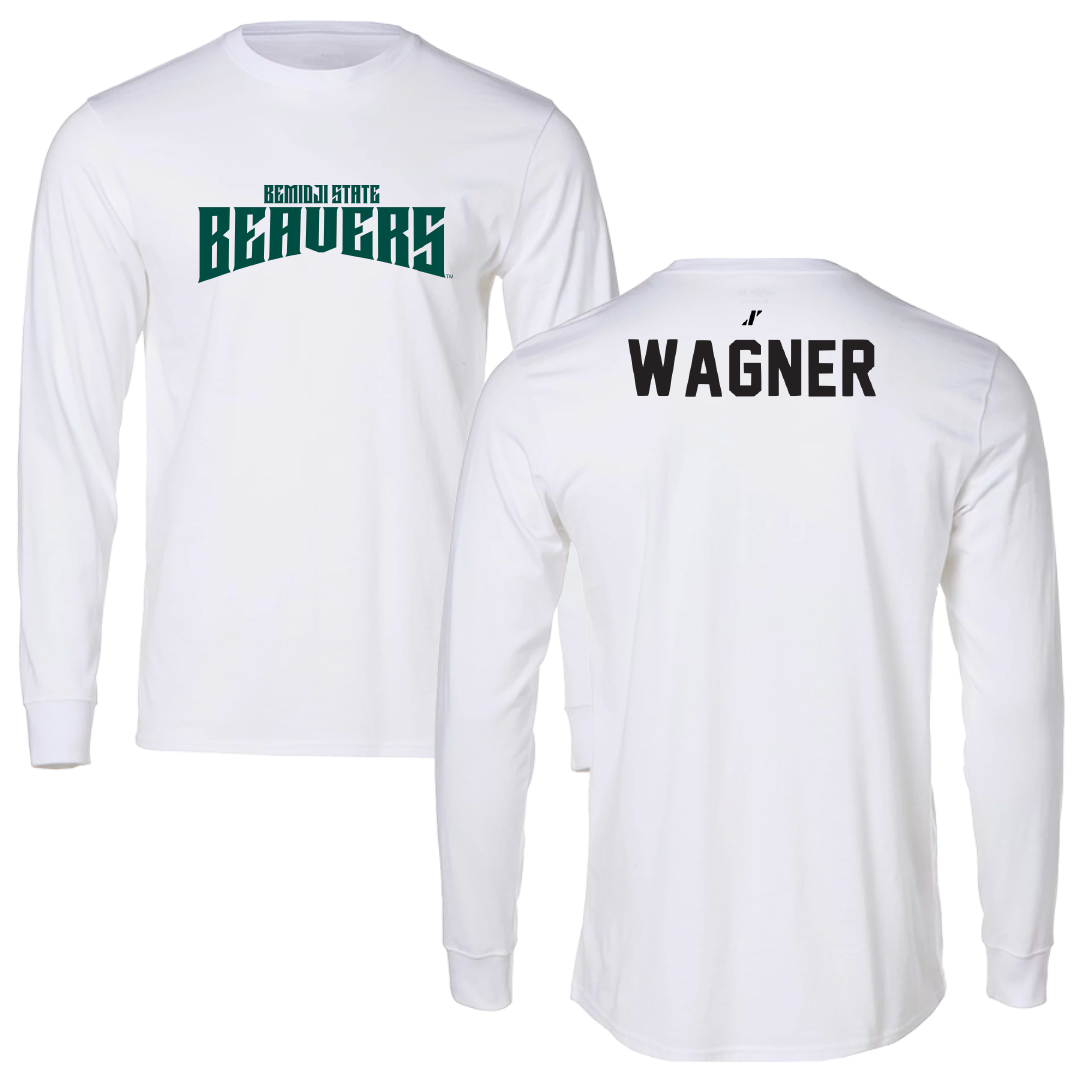 Bemidji State University TF and XC White Classic Long Sleeve - Maya Wagner