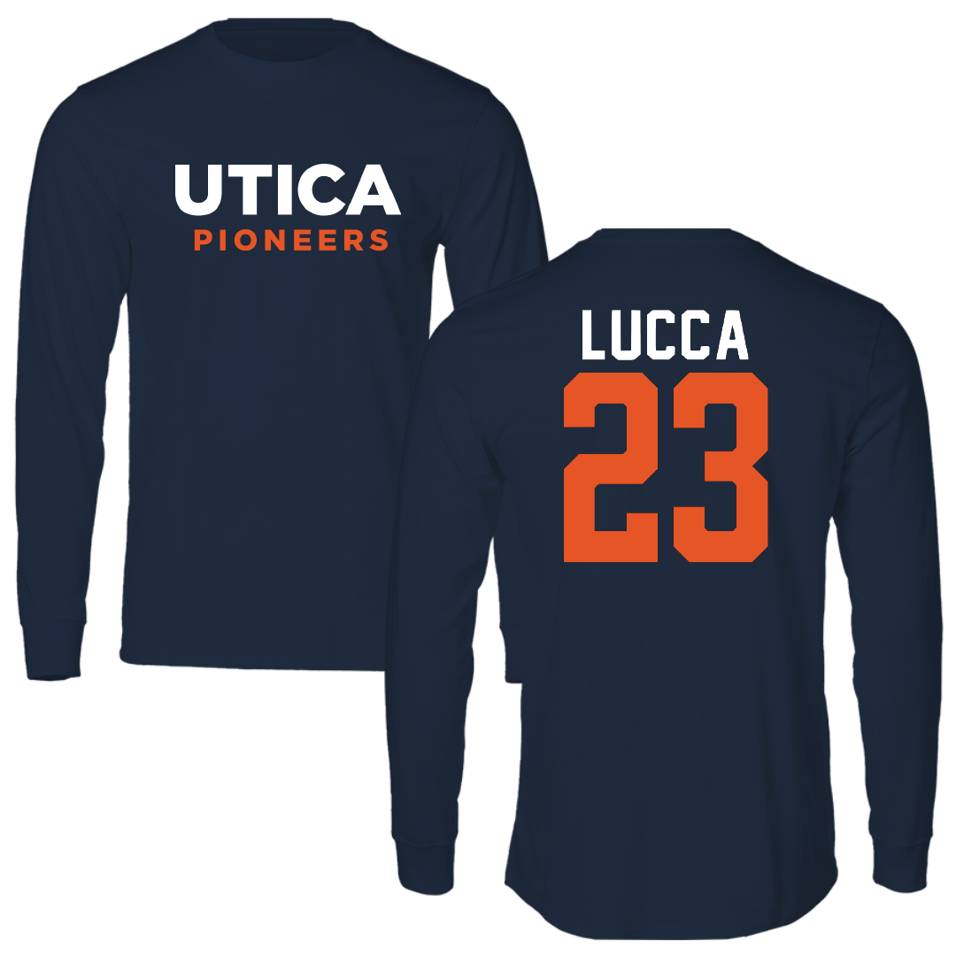 Utica University Football Navy Long Sleeve - #23 Anthony Lucca