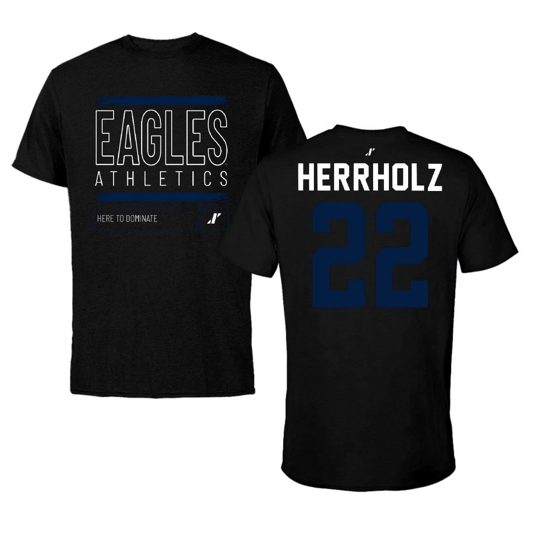 Georgia Southern University Baseball Black Dominate Tee - #22 JP Herrholz