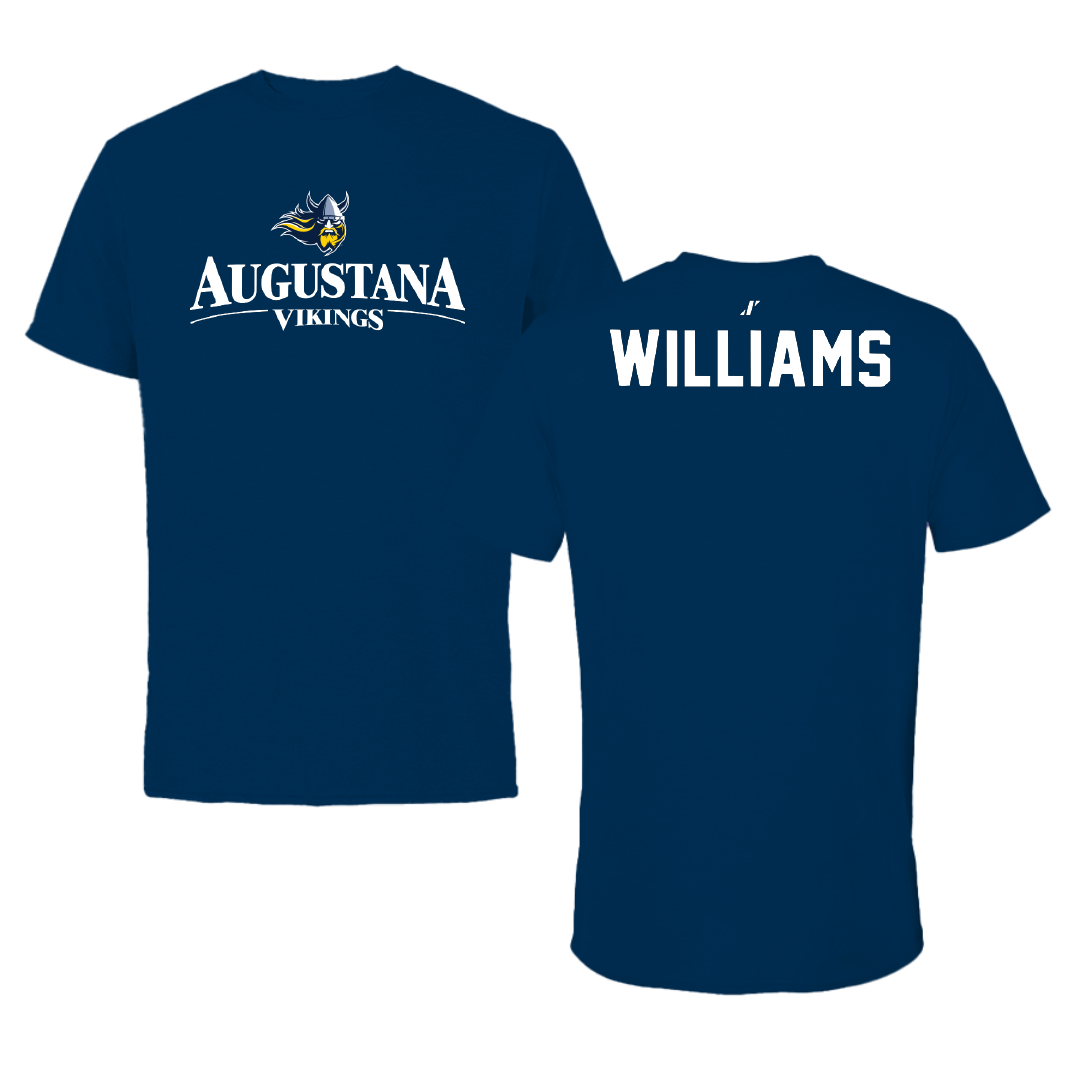 Augustana University (South Dakota) Wrestling Navy General Tee - Bentley Williams