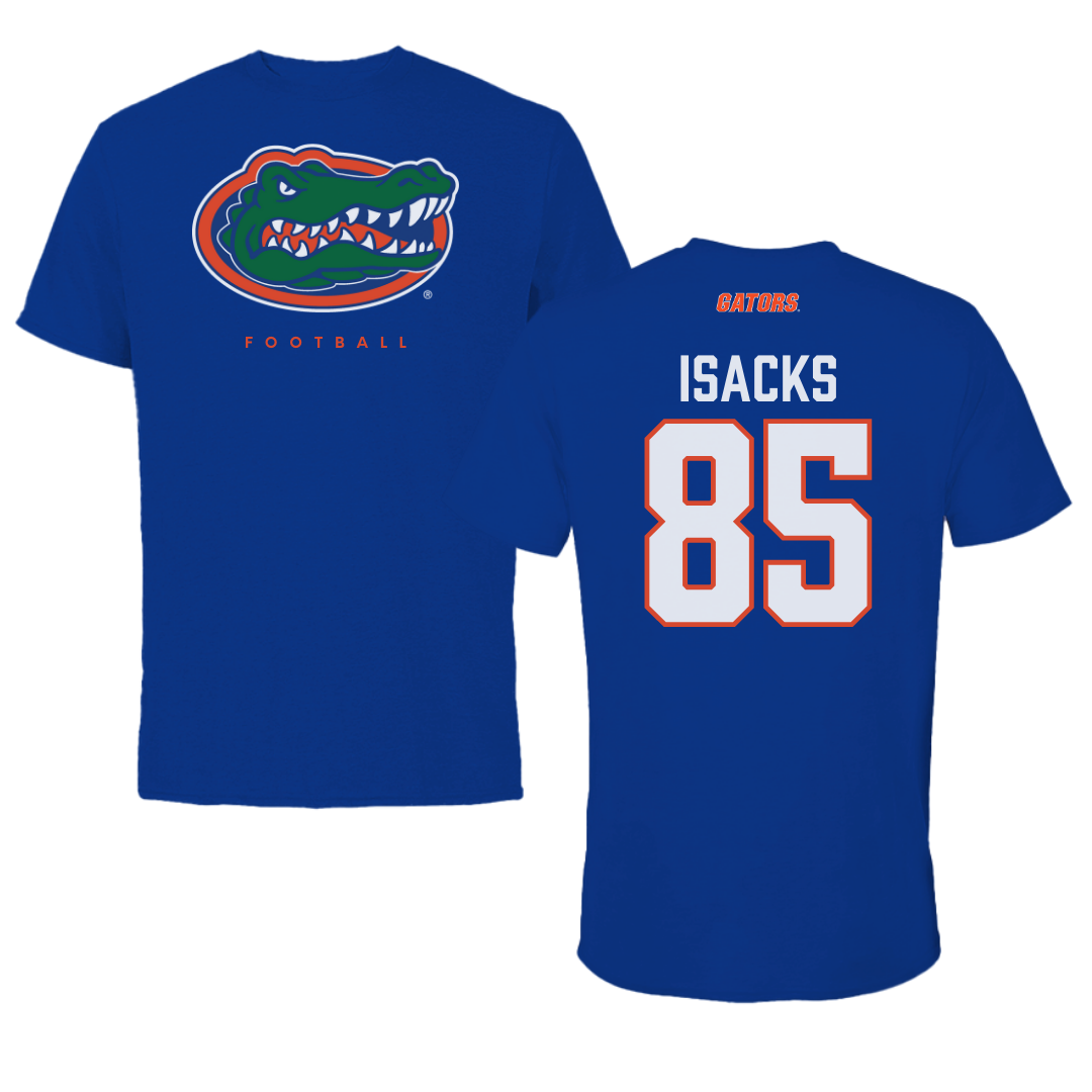 University of Florida Football Blue Tee - #85 Scott Isacks