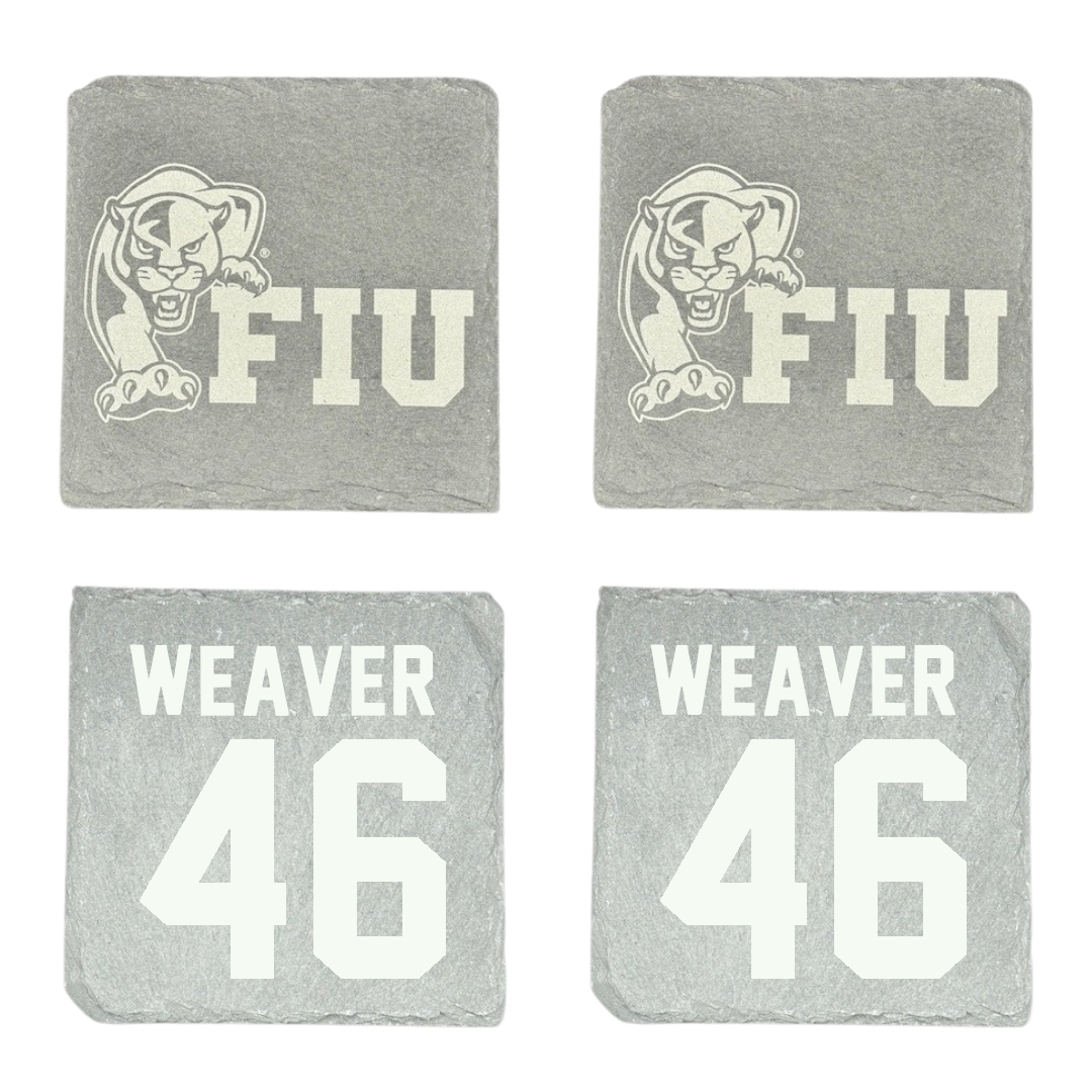 Florida International University Football Stone Coaster (4 Pack)  - #46 Atavious Weaver