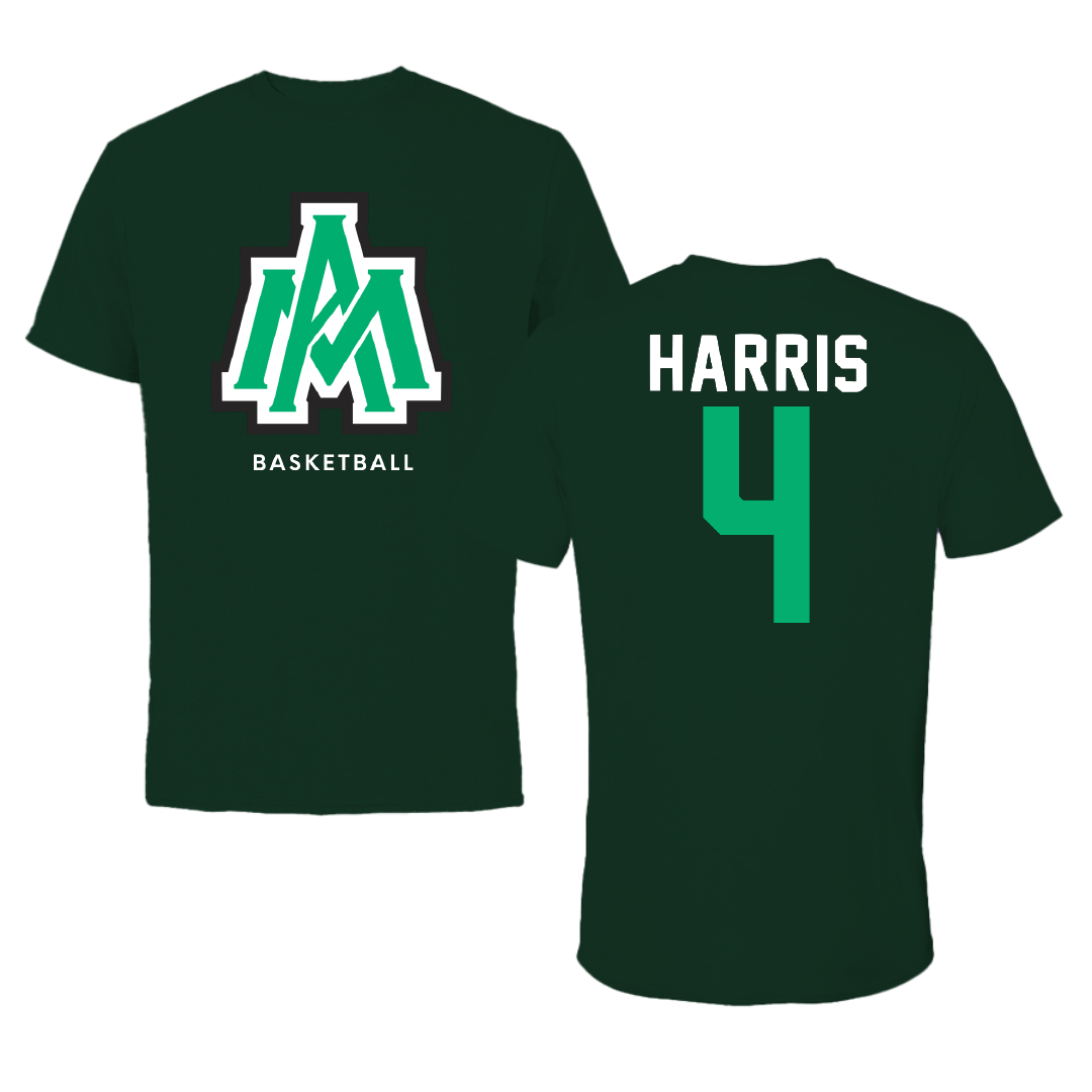 University of Arkansas-Monticello Basketball Forest Green Tee - #4 Bailey Harris