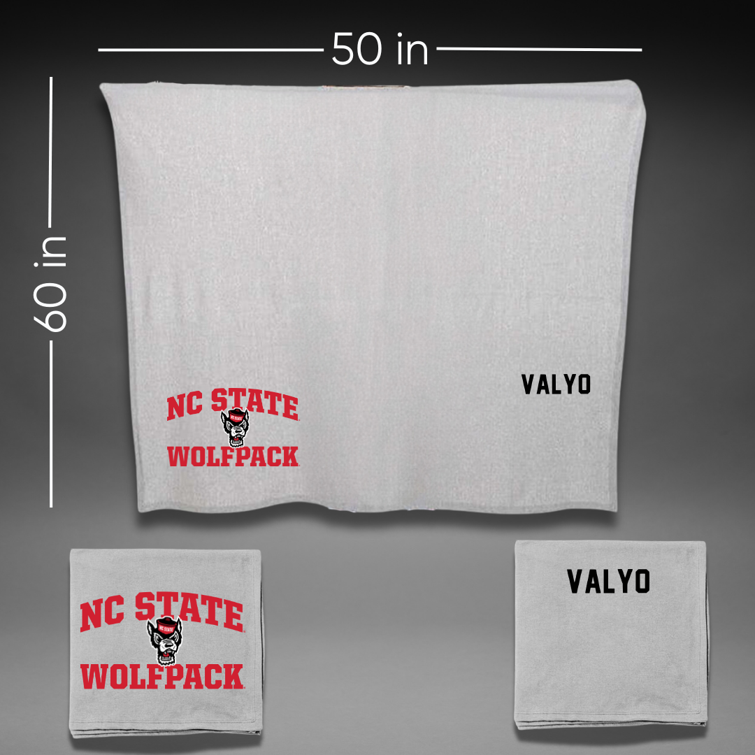 North Carolina State University TF and XC Gray Blanket - Noah Valyo