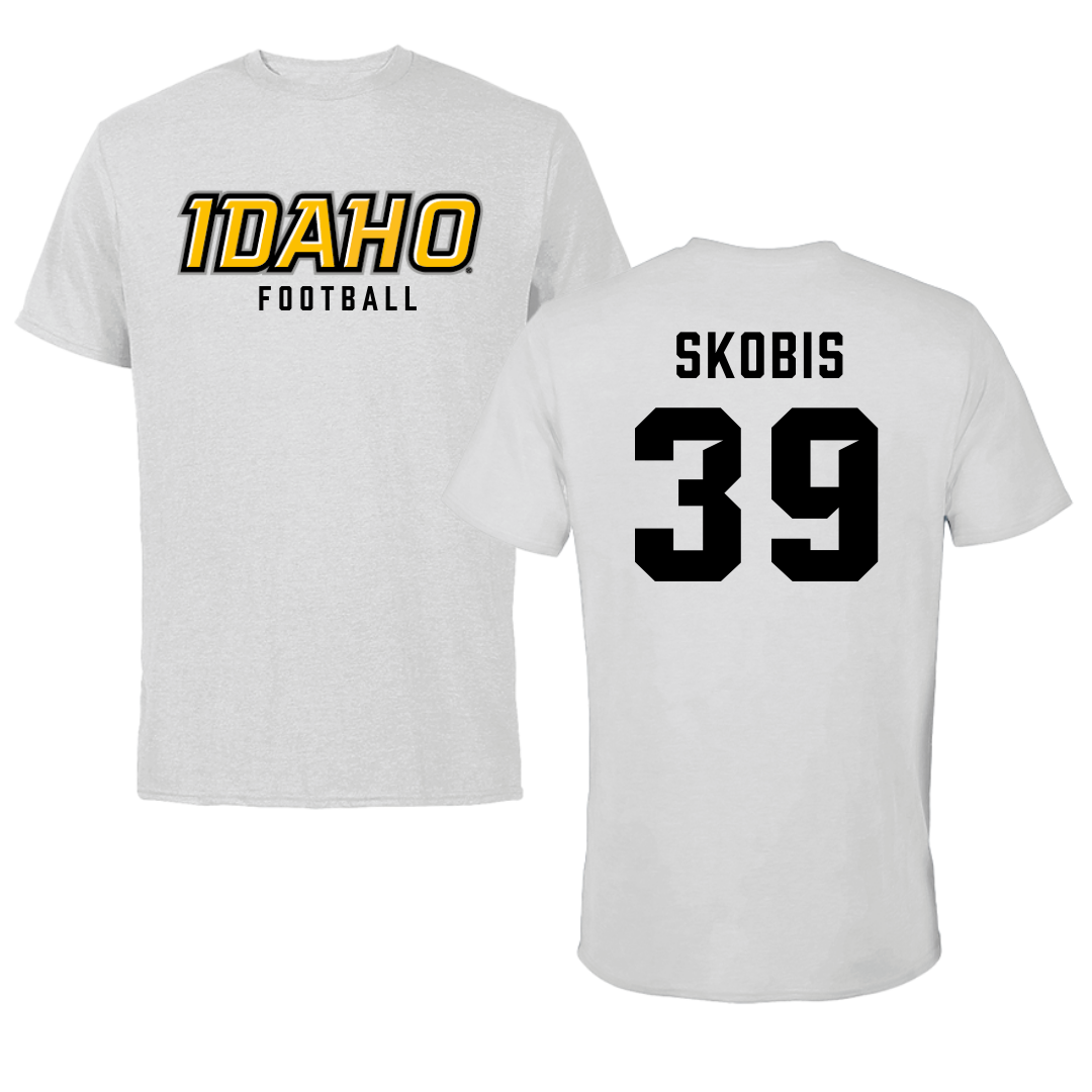 University of Idaho Football Gray Performance Tee - #39 Jacob Skobis