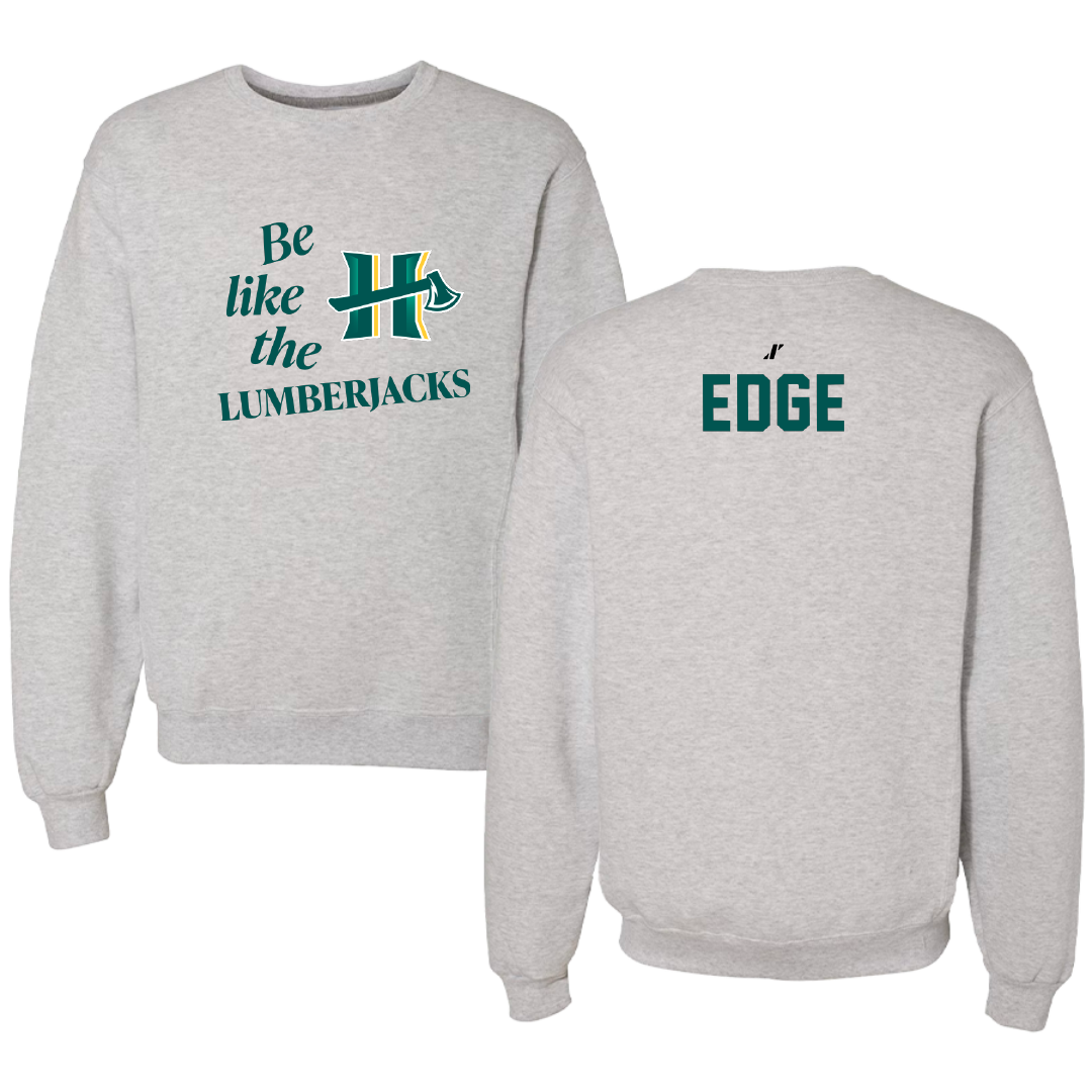 Cal Poly Humboldt Triathlon Light Gray Be Like Us Crewneck - Poppy Edge