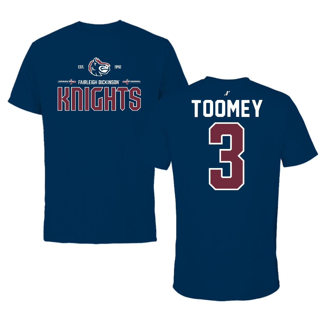 Fairleigh Dickinson University-Metropolitan Campus Basketball Navy General Performance Tee - #3 Bella Toomey