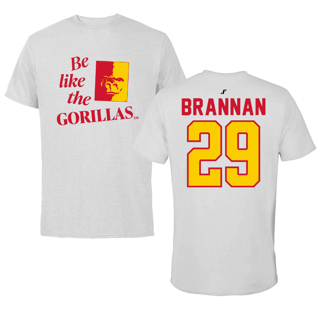 Pittsburg State University Baseball Light Gray Be Like Us Tee - #29 Nixon Brannan