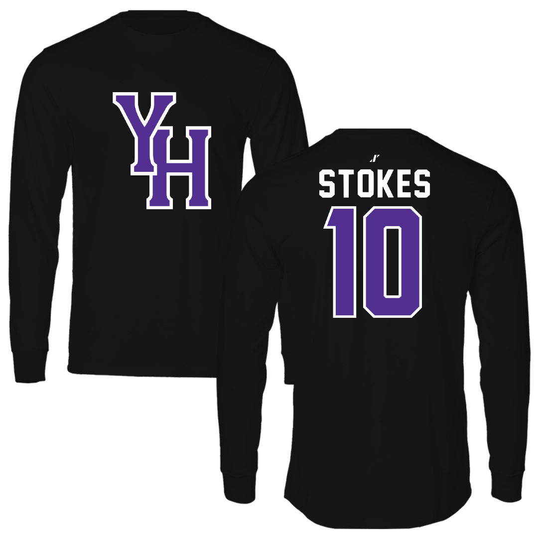 Young Harris College Lacrosse Black Long Sleeve - #10 Grady Stokes