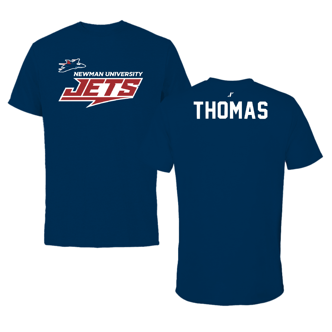 Newman University Cheer Navy General Performance Tee - Amaya Thomas