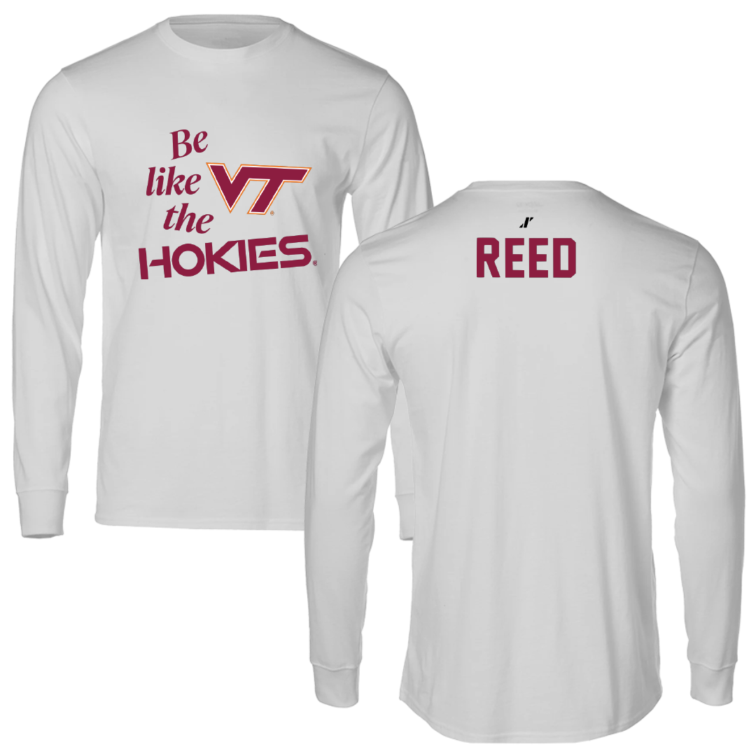 Virginia Tech Cheer Light Gray Be Like Us Long Sleeve - Anna Reed