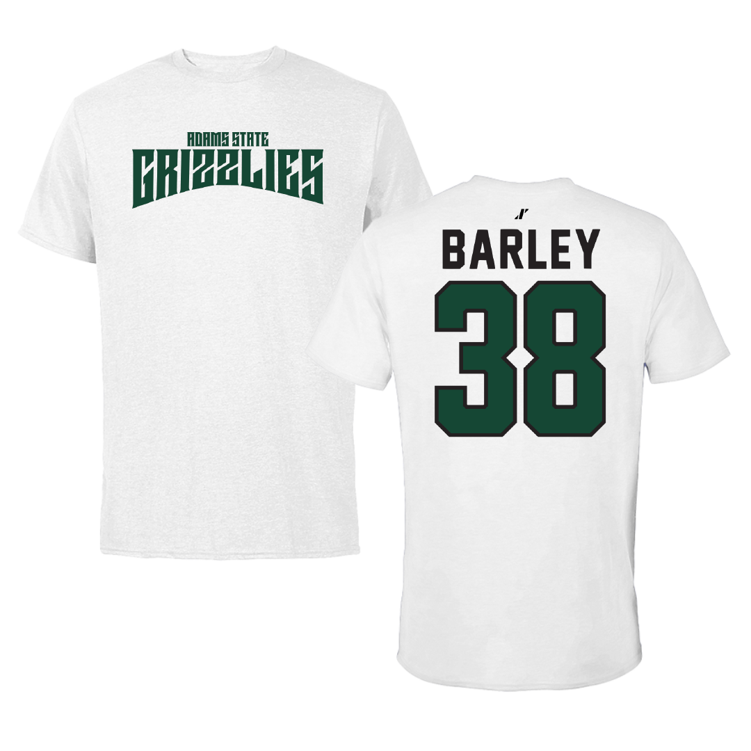 Adams State University Lacrosse White Classic Tee - #38 Kai Barley