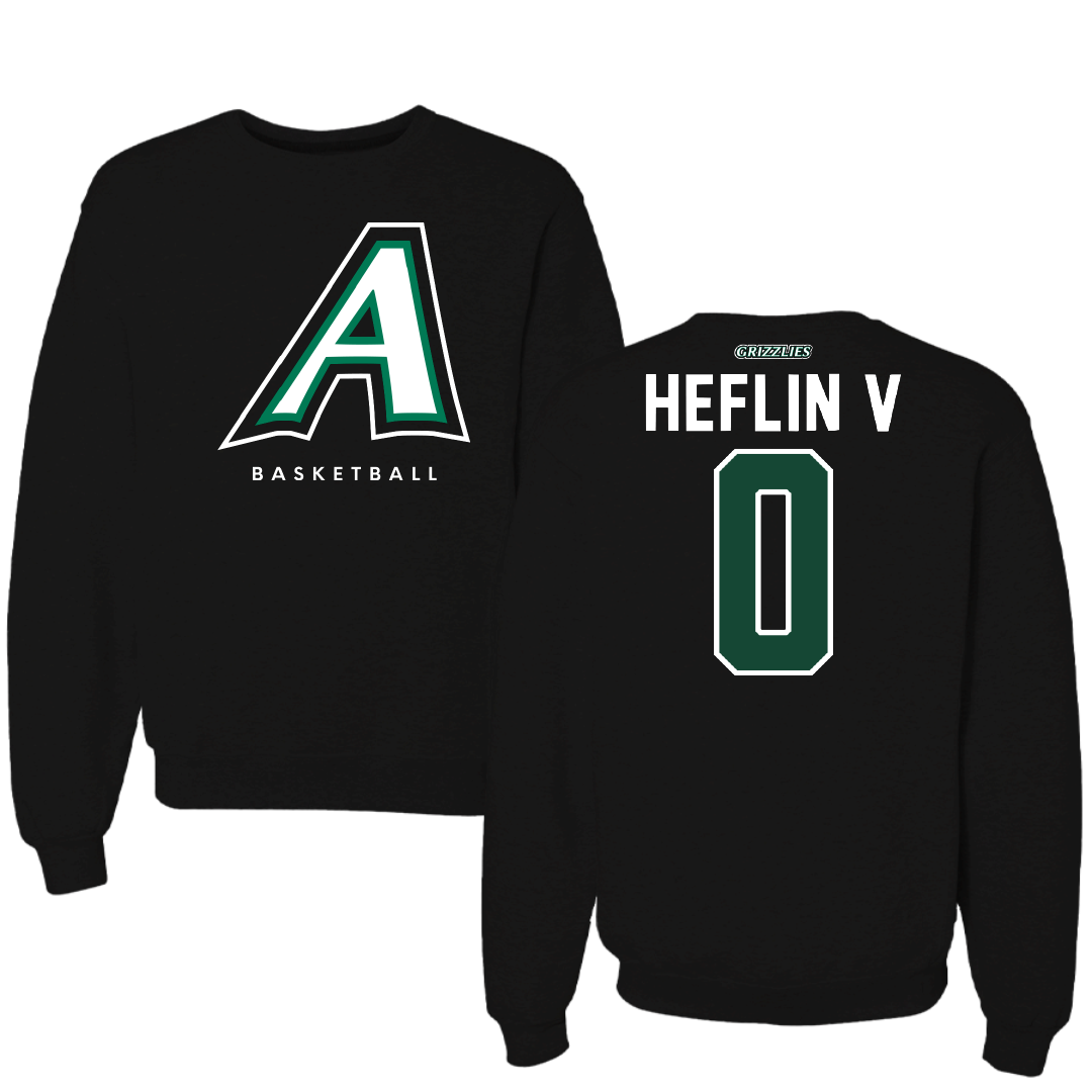 Adams State University Basketball Black Crewneck - #0 Robert Heflin V