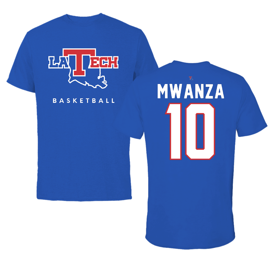 Louisiana Tech University Basketball True Royal Tee - #10 Melissa Mwanza