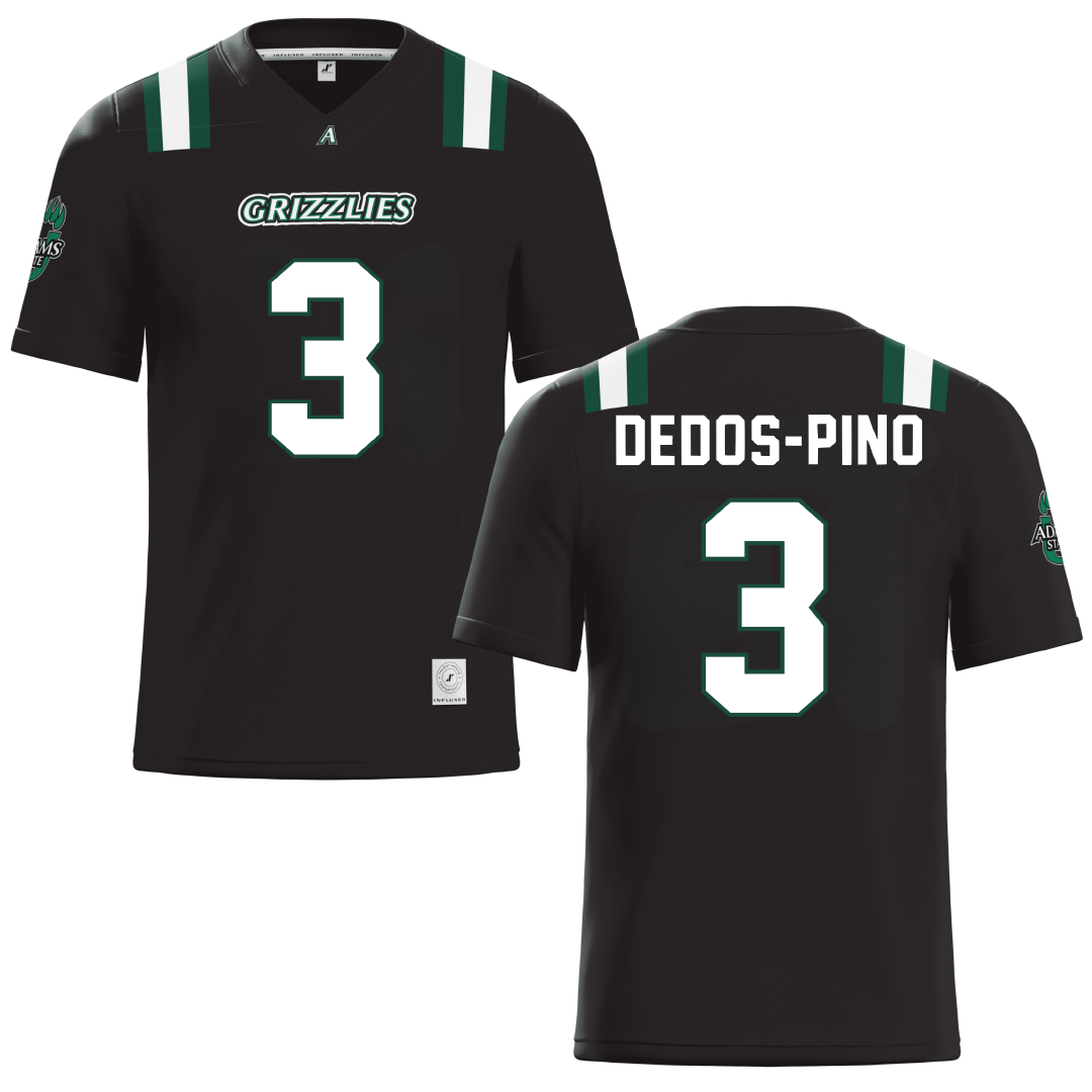 Adams State University Black Football Jersey - #3 Yarelis Dedos-Pino