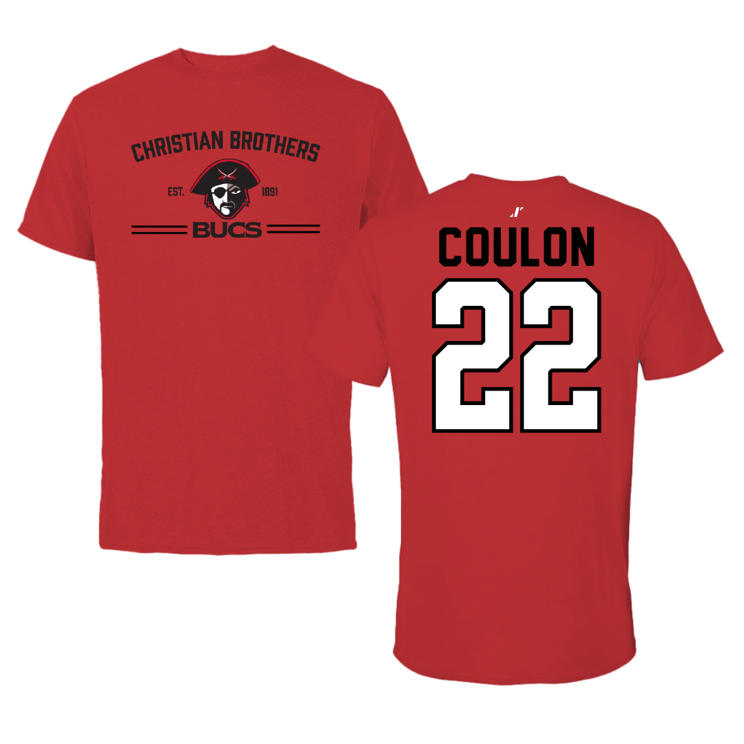 Christian Brothers University Softball Red General Performance Tee - #22 Kiera Coulon