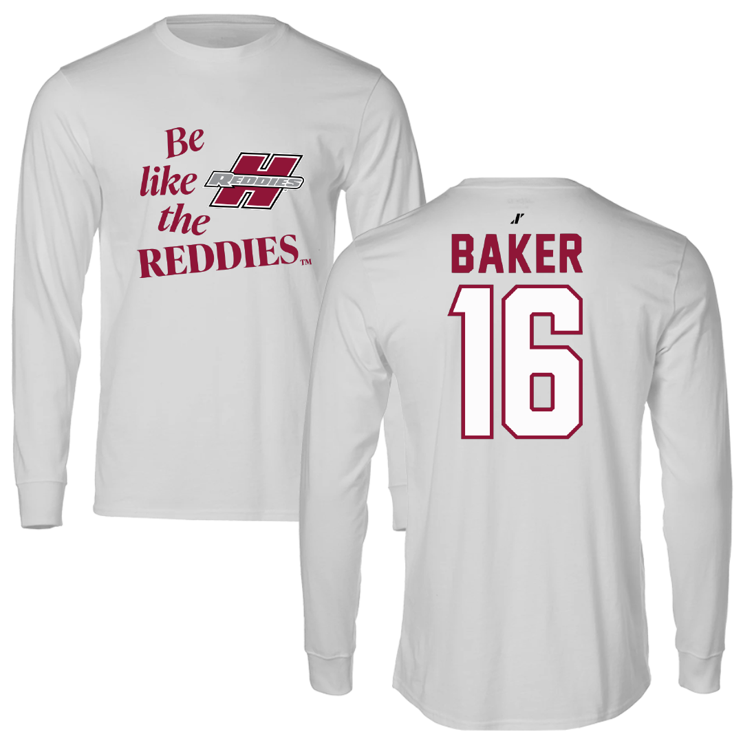 Henderson State University Football Light Gray Be Like Us Long Sleeve - #16 Zach Baker