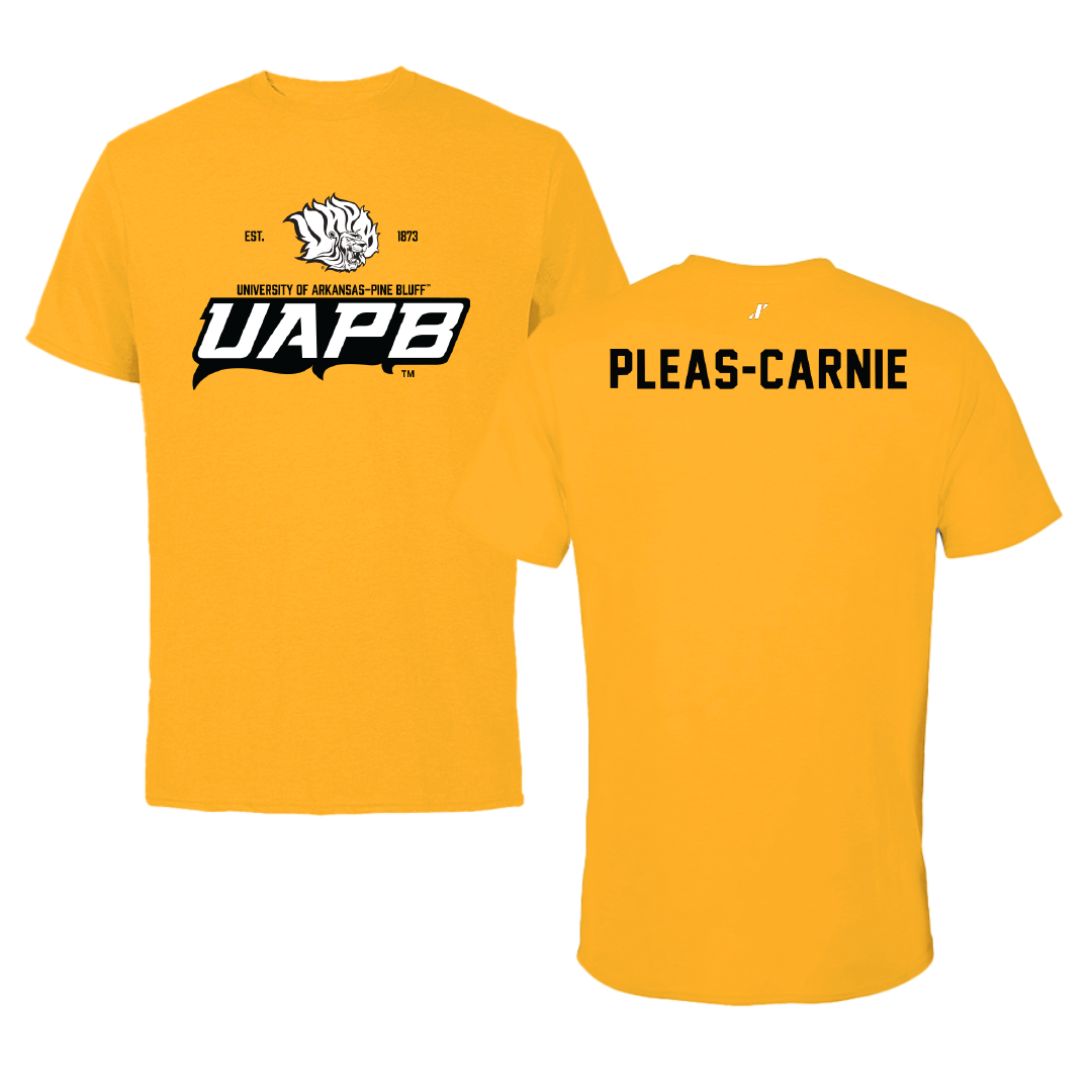 University of Arkansas-Pine Bluff TF and XC Gold General Performance Tee - Akili Pleas-Carnie