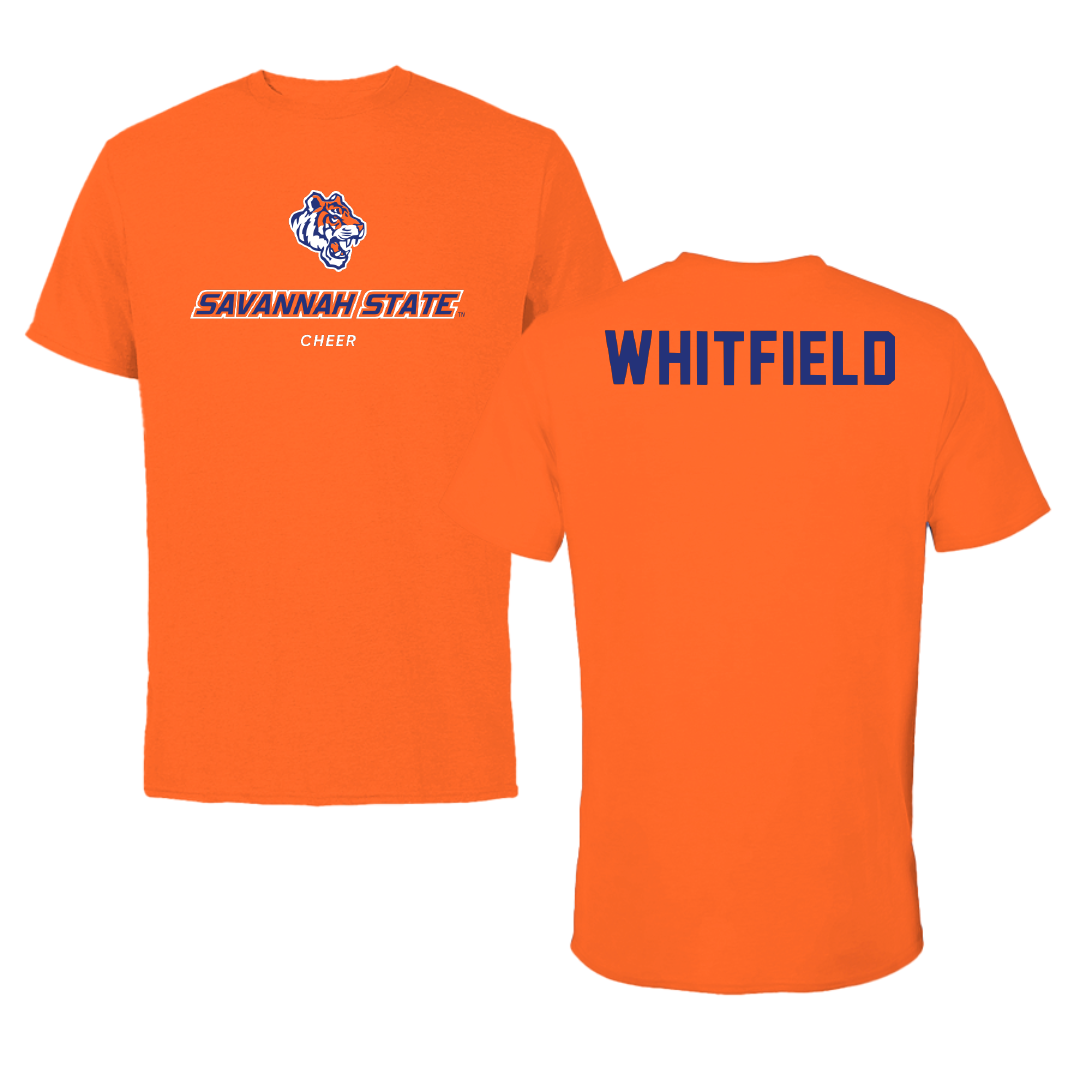 Savannah State University Cheer Orange Performance Tee - Jordan Whitfield