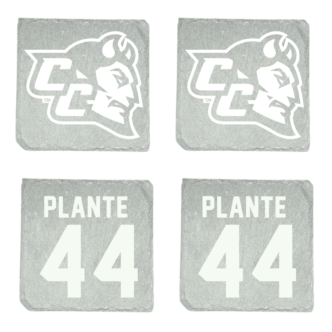Central Connecticut State University Baseball Stone Coaster (4 Pack)  - #44 Bryson Plante
