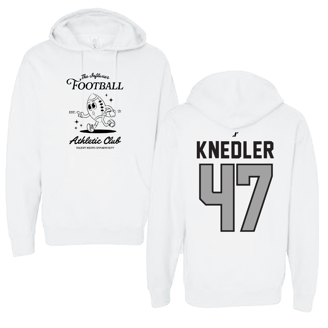 Football White Influxer Athletic Club Hoodie - #47 Alden Knedler