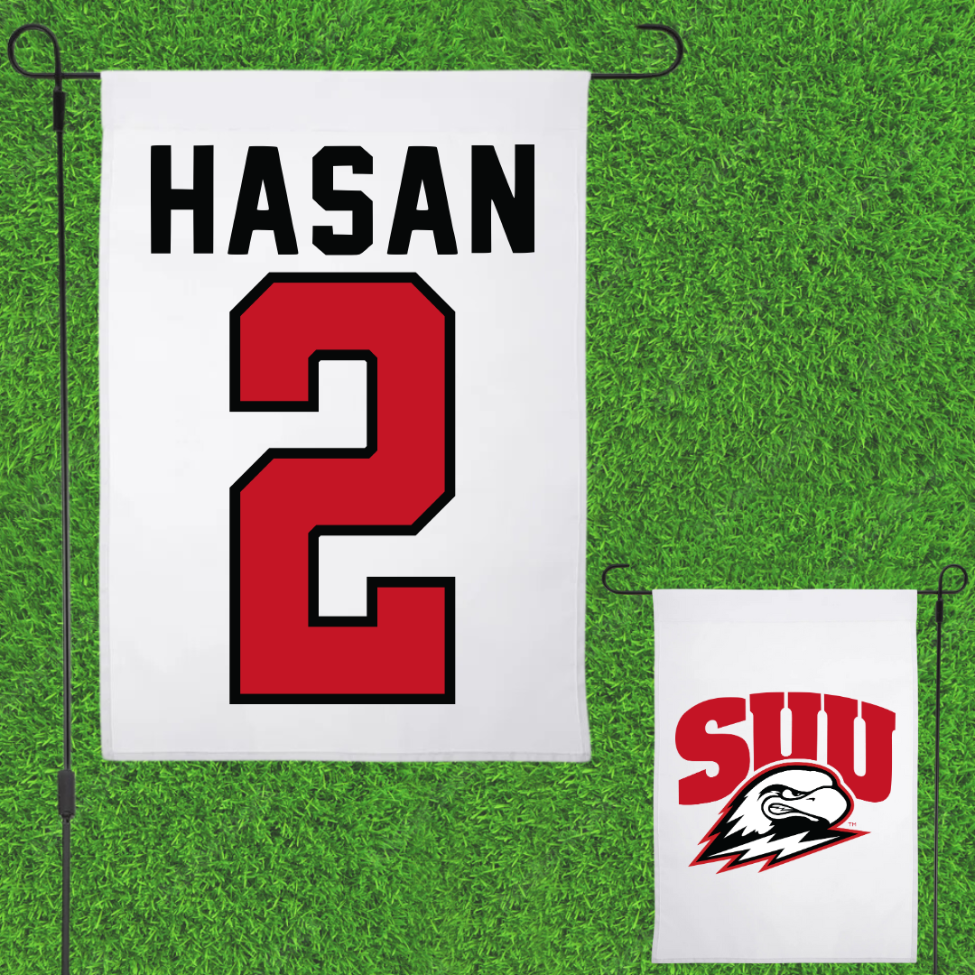 Southern Utah University Basketball White Garden Flag - #2 Bella Hasan